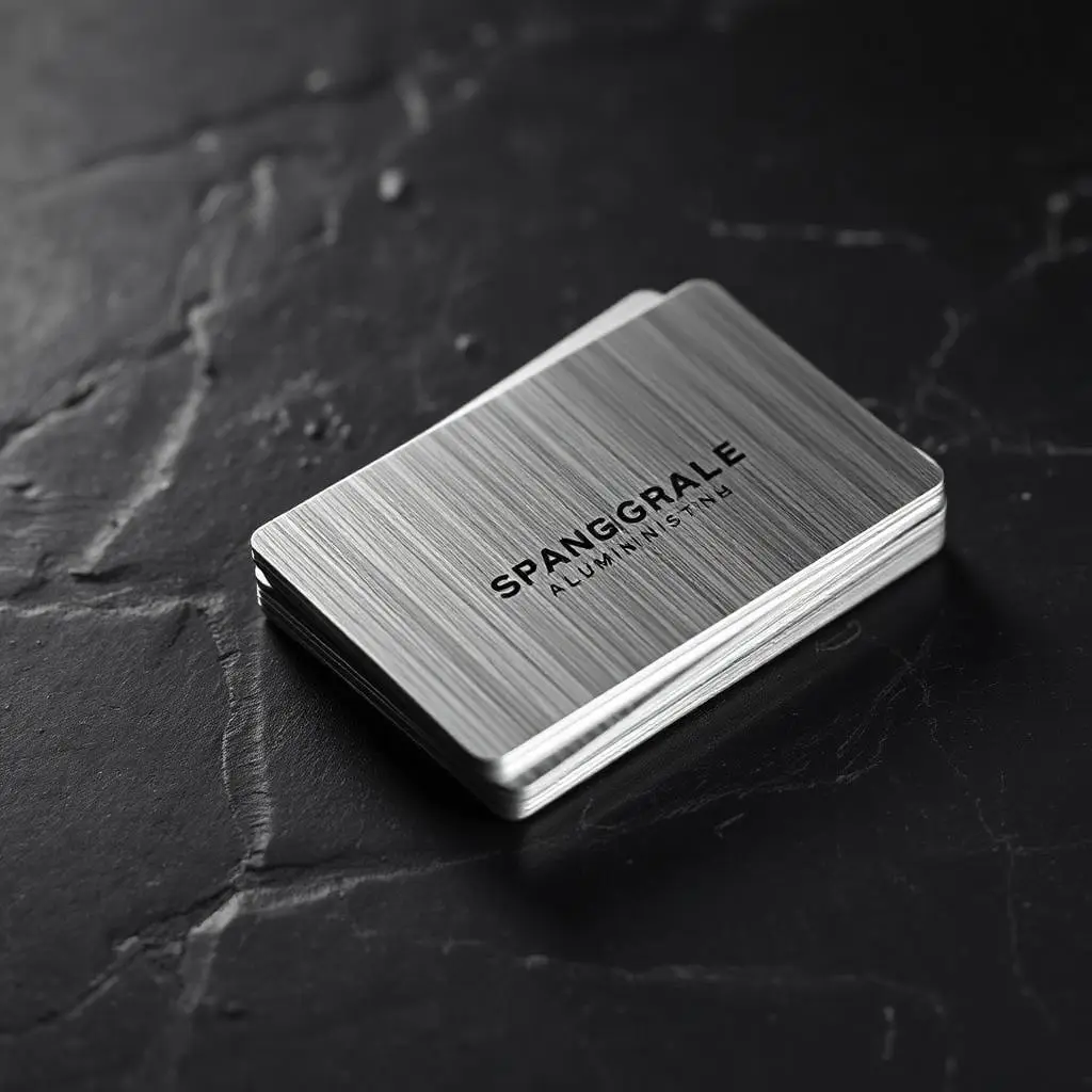 Custom printed Brushed Aluminum by SA Creative