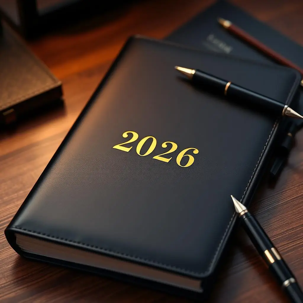 Custom printed Corporate Diaries 2026 by SA Creative