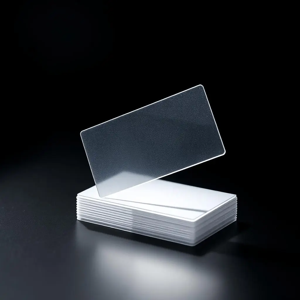 Custom printed Transparent Plastic Cards by SA Creative